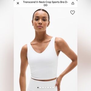 Athletes D/DD Transcend crop longline bra